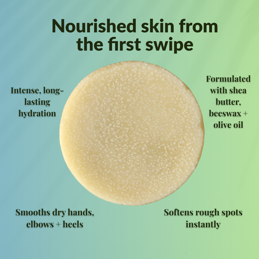 Handmade JOSSPURE shea butter lotion bars providing intense hydration and softening rough spots
