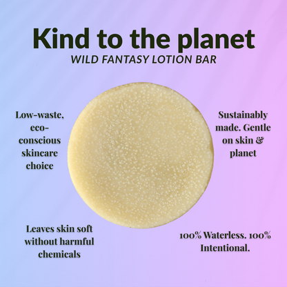 JOSSPURE Wild Fantasy Lotion Bar made with shea butter, eco-conscious skincare for soft, chemical-free skin