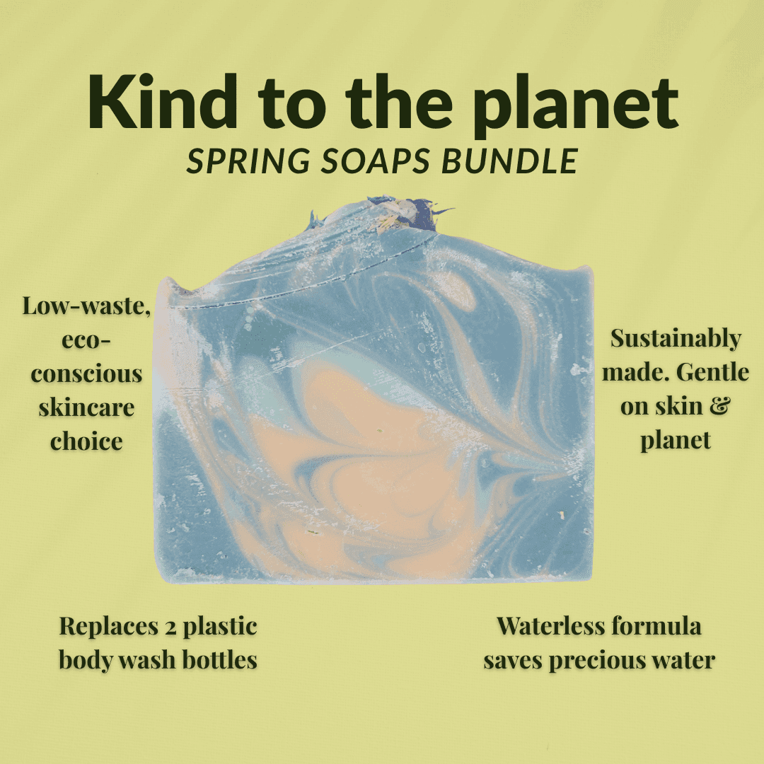 JOSSPURE spring soaps bundle featuring eco-friendly handmade soaps with sustainable ingredients