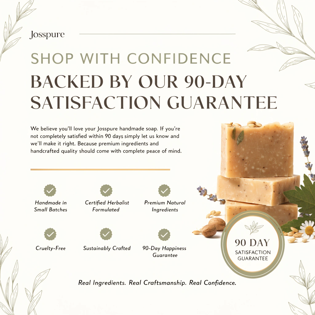 josspure 90 day satisfaction guarantee graphic