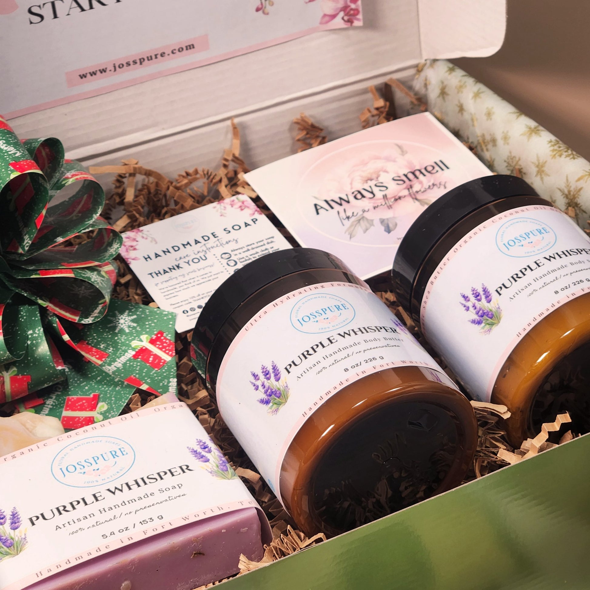 true lavender handmade holiday gift set