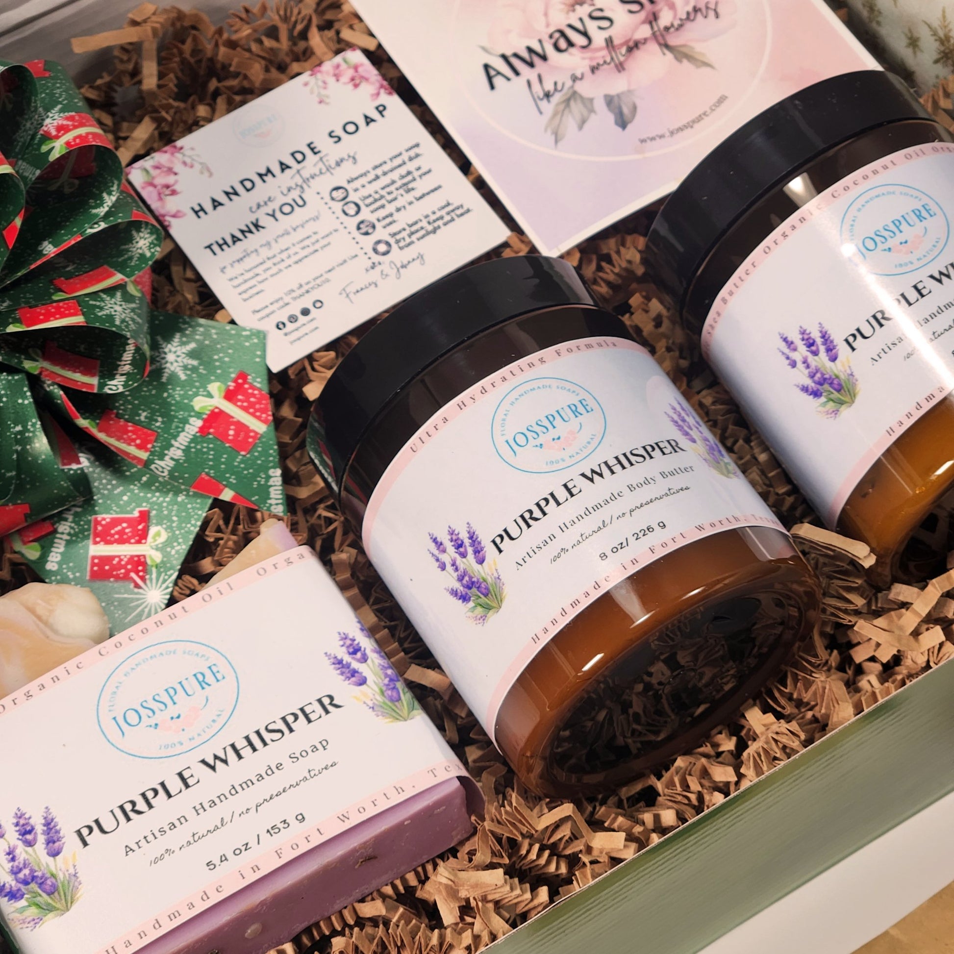 true lavender handmade holiday gift set