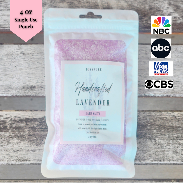 JOSSPURE Handmade Bath Salt Pouch with Shea Butter