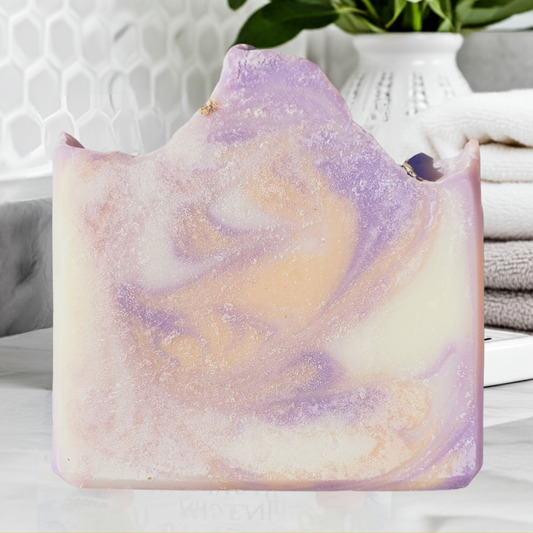 lavender mild shea butter soap with lavender essential oil