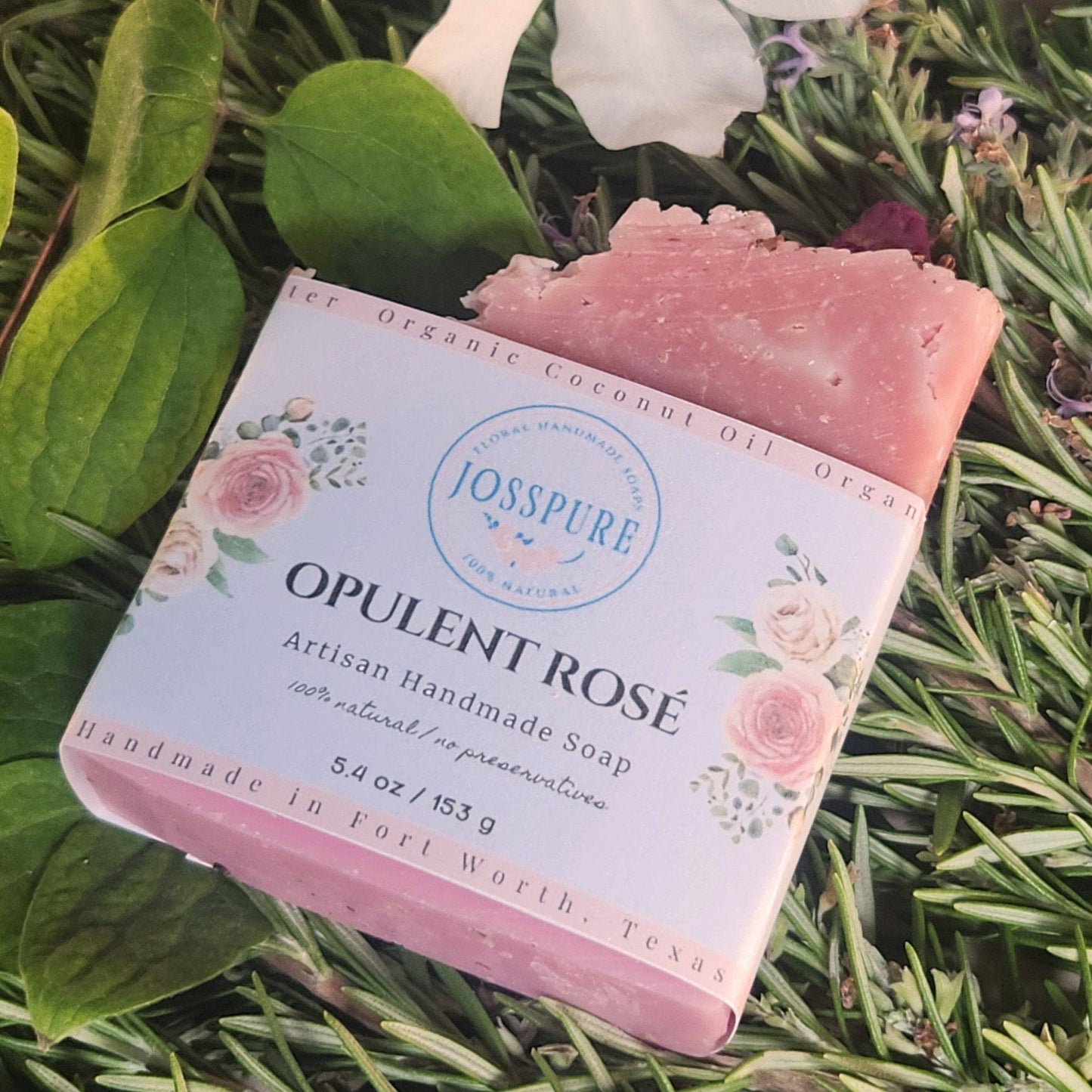 Opulent Rose - Rose Handmade Soap -Best Selling; rose geranium cold-processed soap