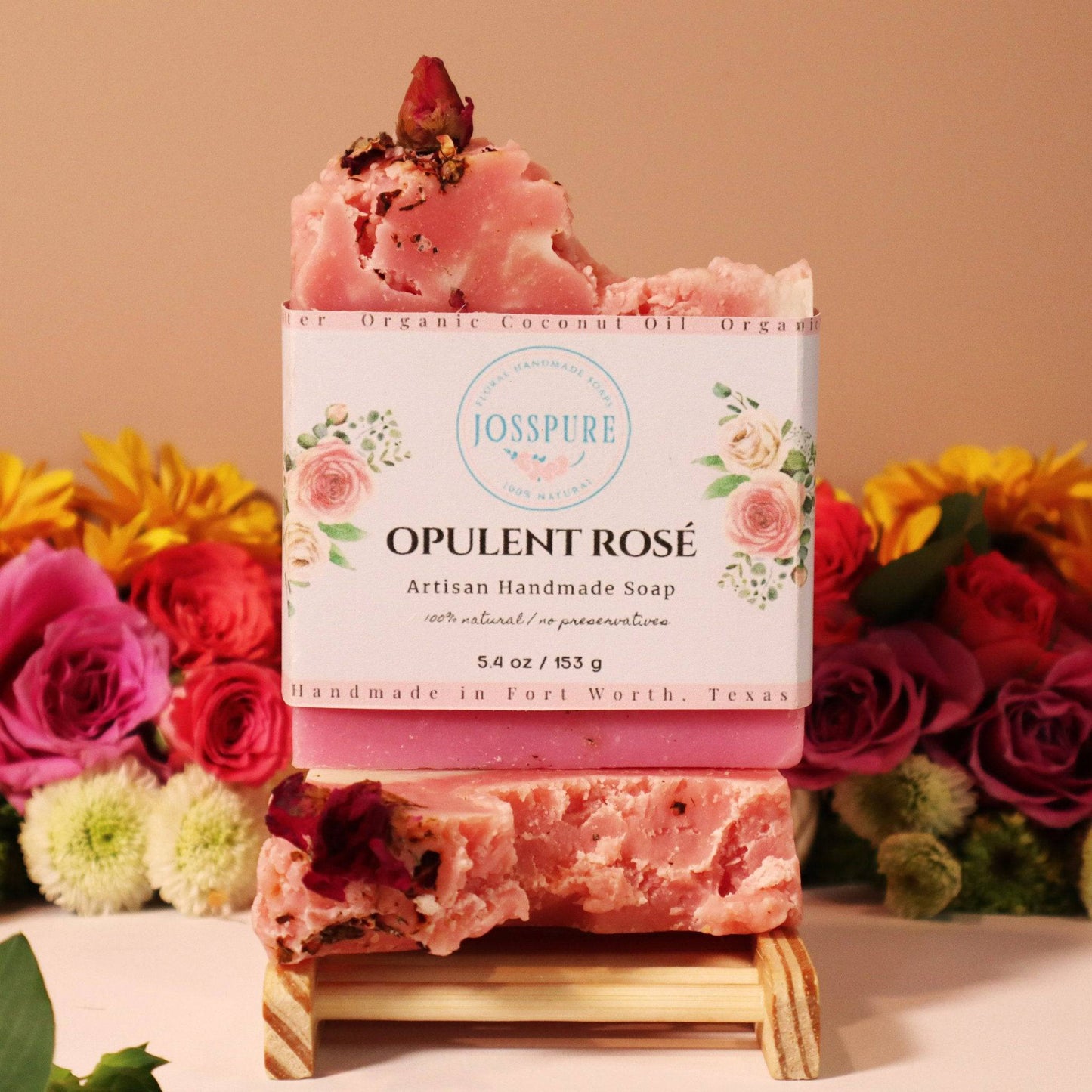 Opulent Rose Handmade Soap -Best Selling; rose geranium handmade artisan soap