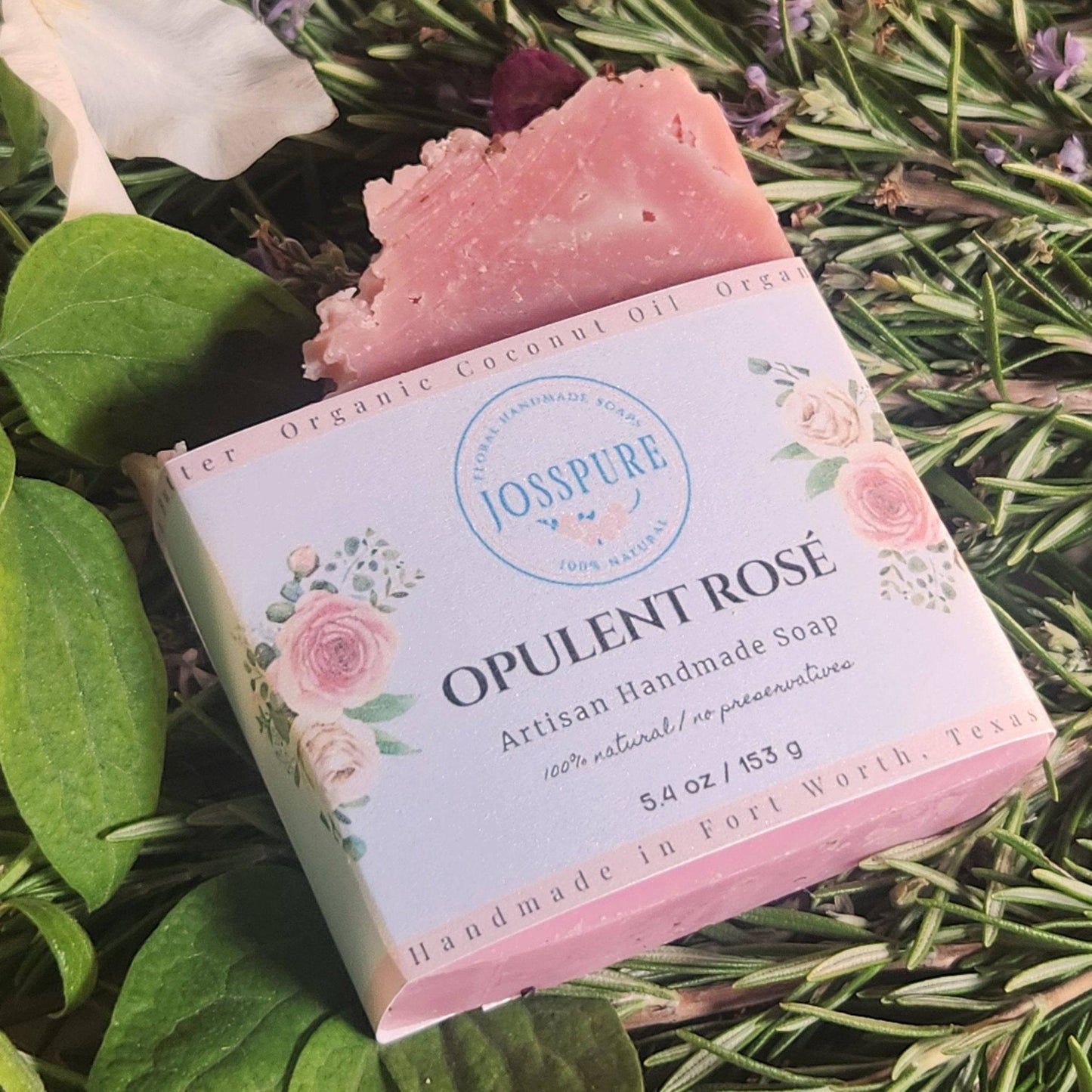 Opulent Rose Handmade Soap -Best Selling; rose geranium handmade artisan soap