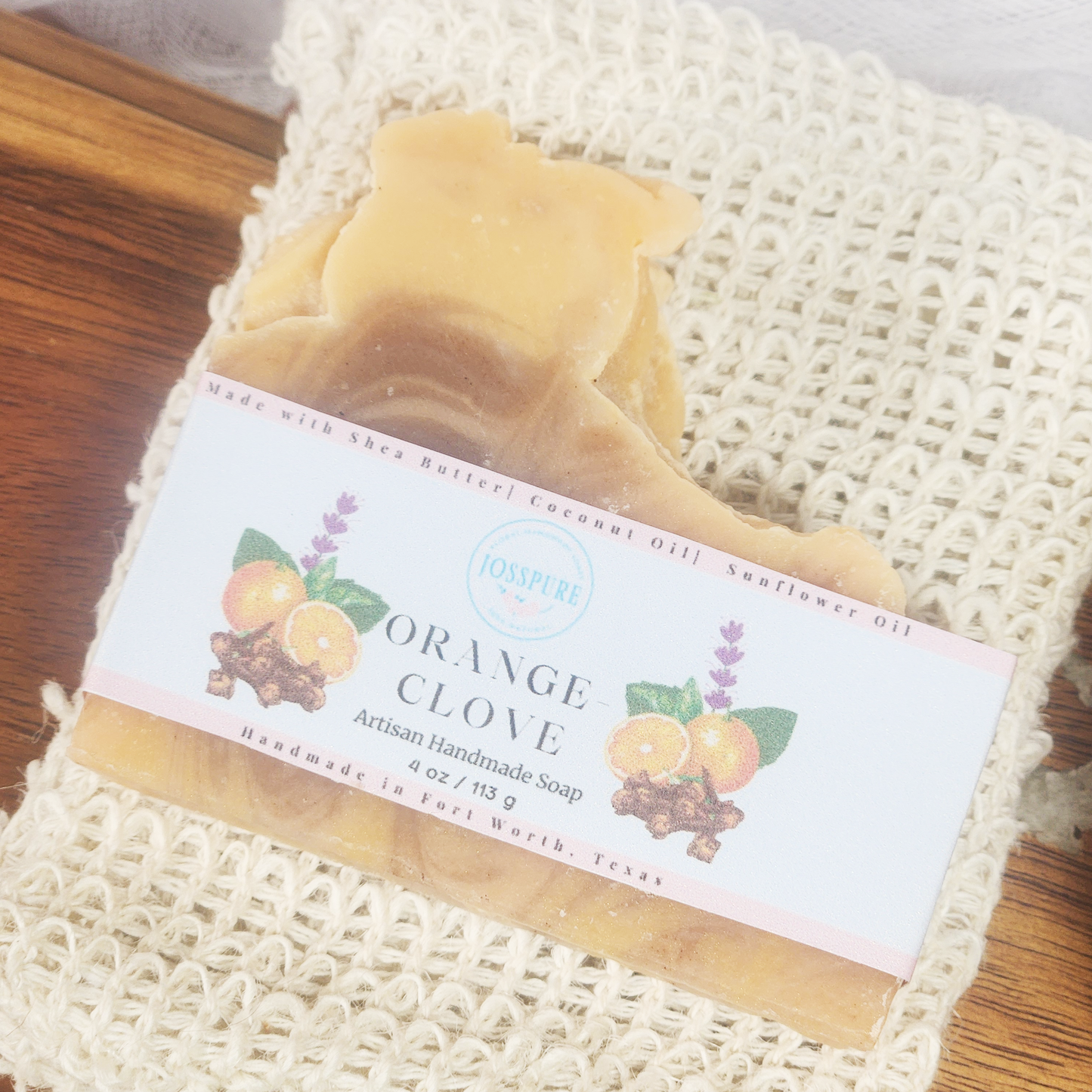 orange clove handcrafted soap