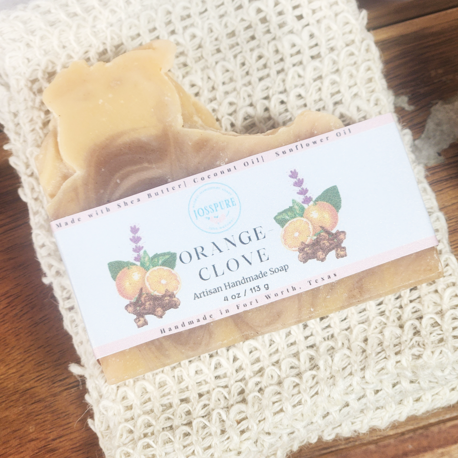 orange clove handmade soap