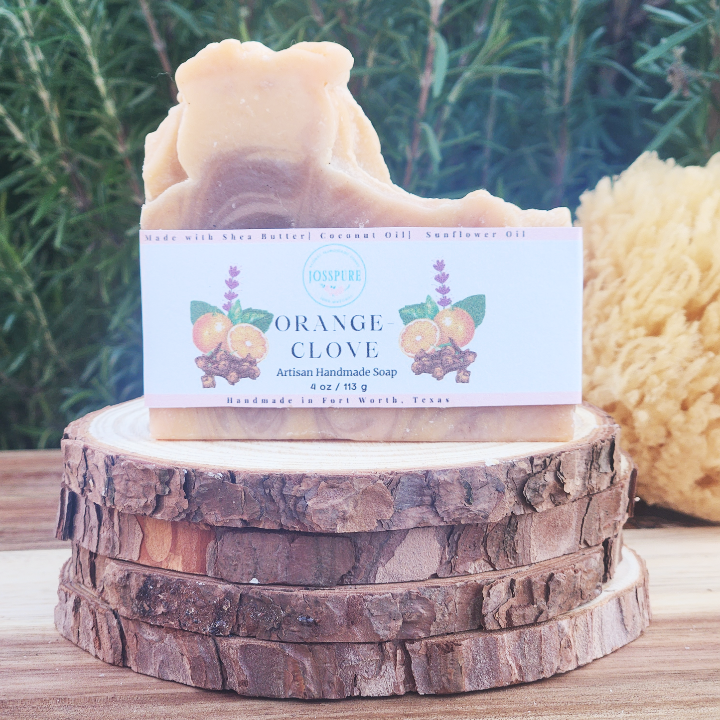 orange clove patchouli artisan soap in fort worth texas