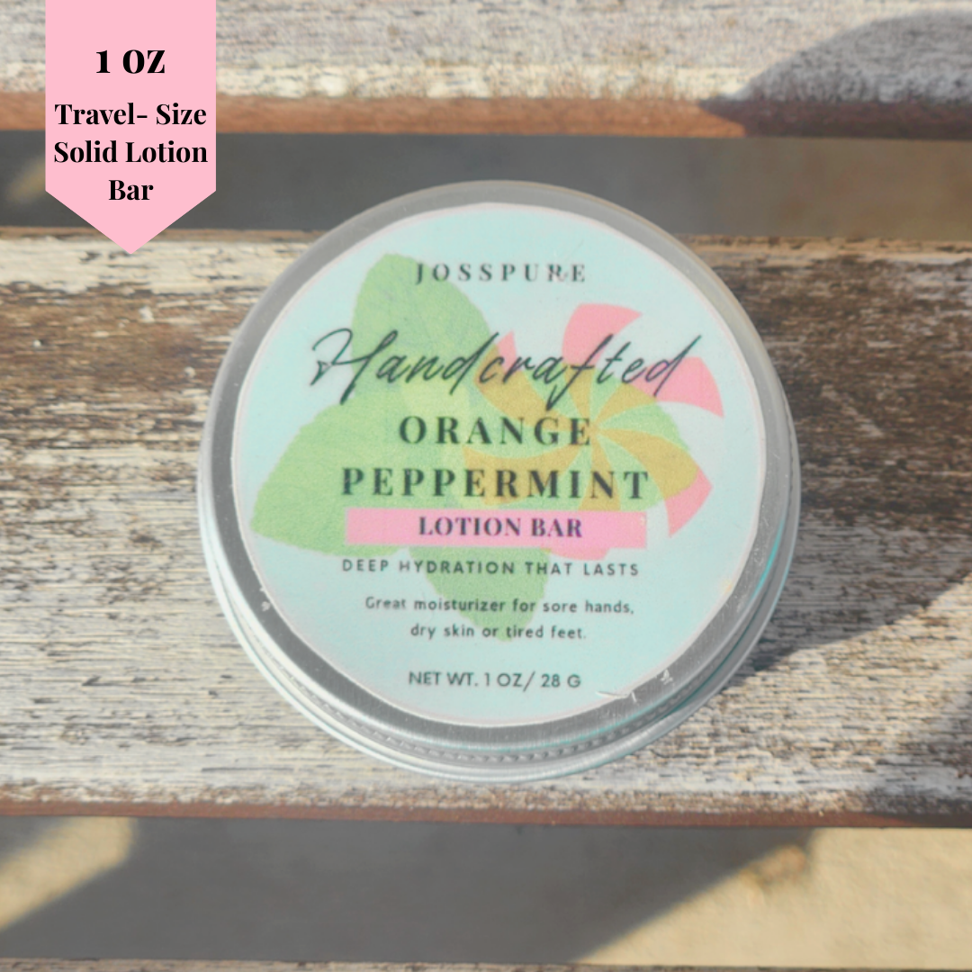 Peppermint Orange | Travel Size Mini Lotion Bar