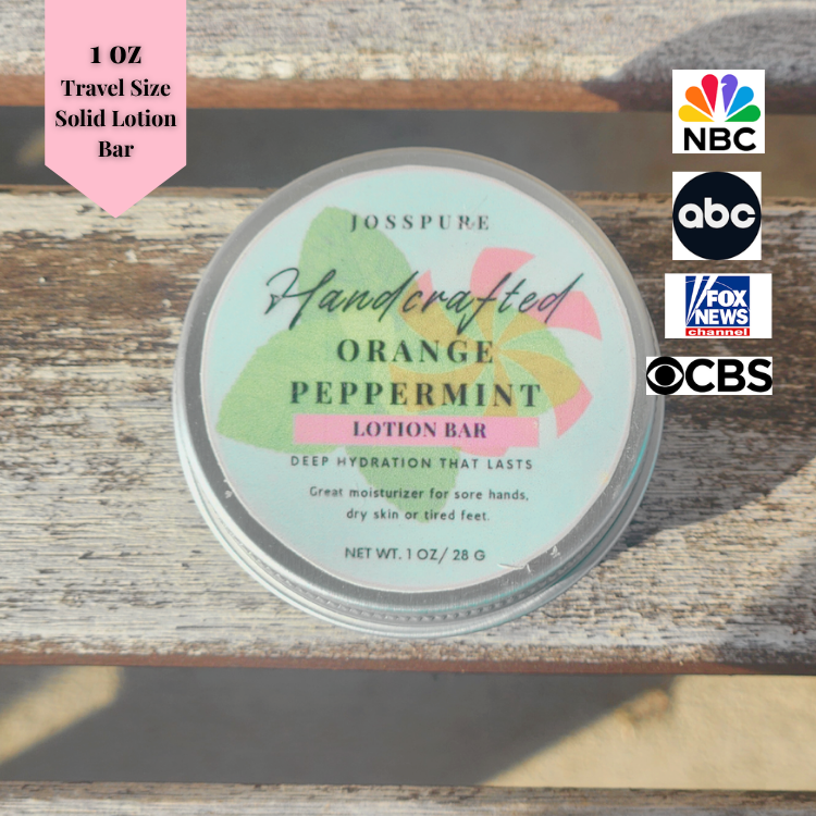 Peppermint Orange| Travel Size Mini Lotion Bar