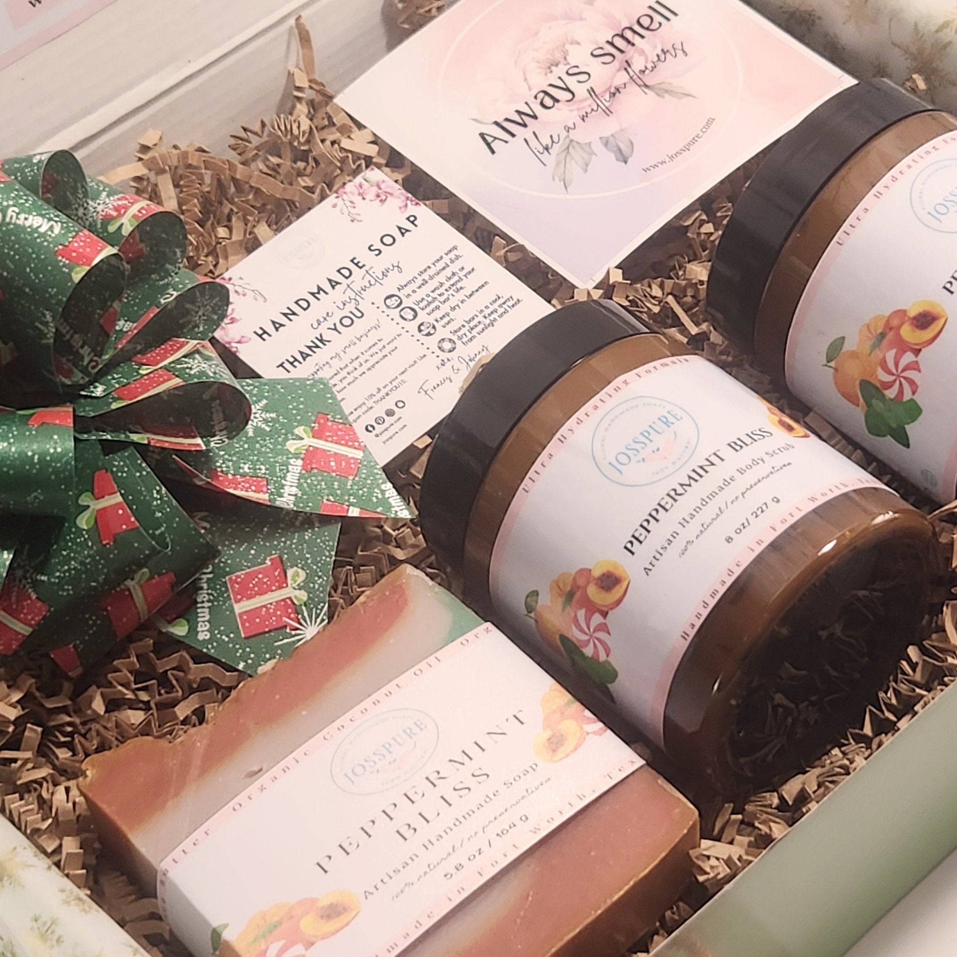 Peppermint Bliss Holiday Deluxe Gift Set set in fort worth texas