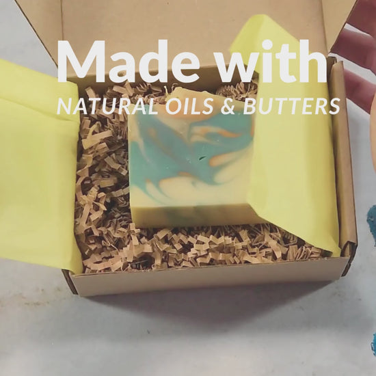 grapefruit lemongrass artisan bar in a brown box