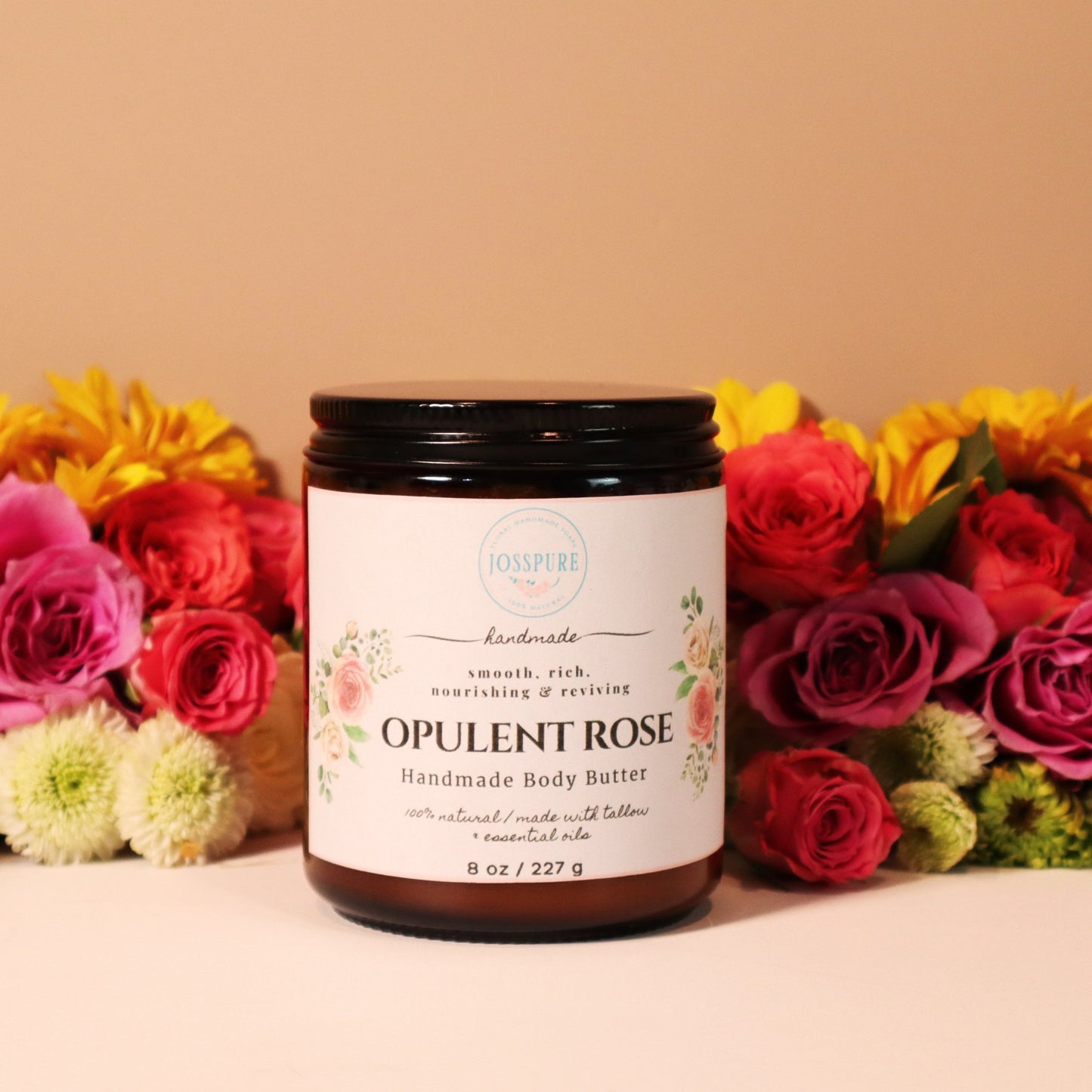 Rose Handmade Body Butter-Handcrafted Body Butter For Very Dry Skin - JOSSPURE