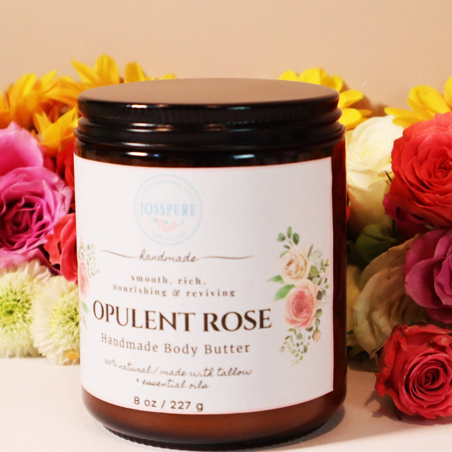 Rose Handmade Body Butter-Handcrafted Body Butter For Very Dry Skin - JOSSPURE; Fort Worth Texas