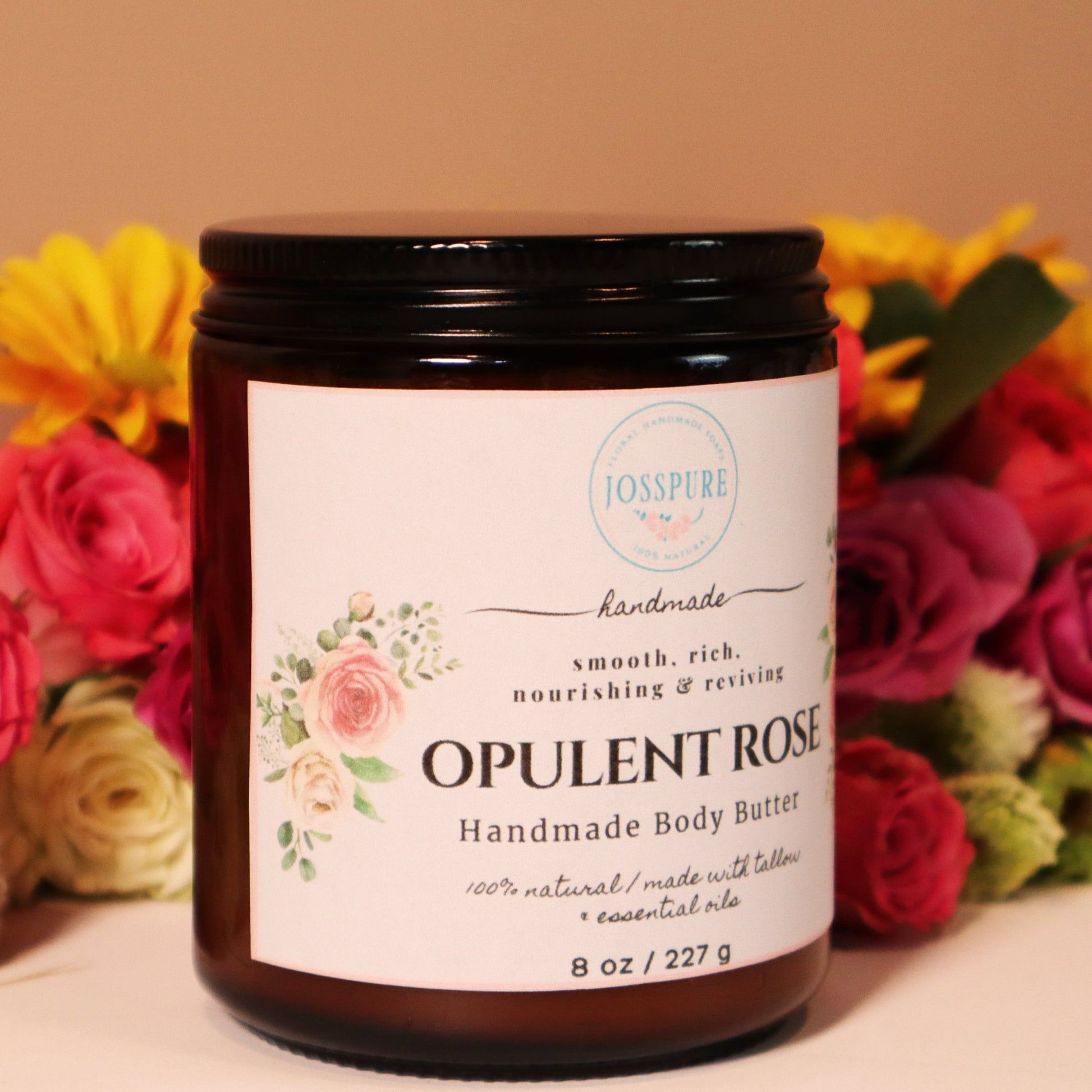 Rose Handmade Body Butter-Handcrafted Body Butter For Very Dry Skin - JOSSPURE