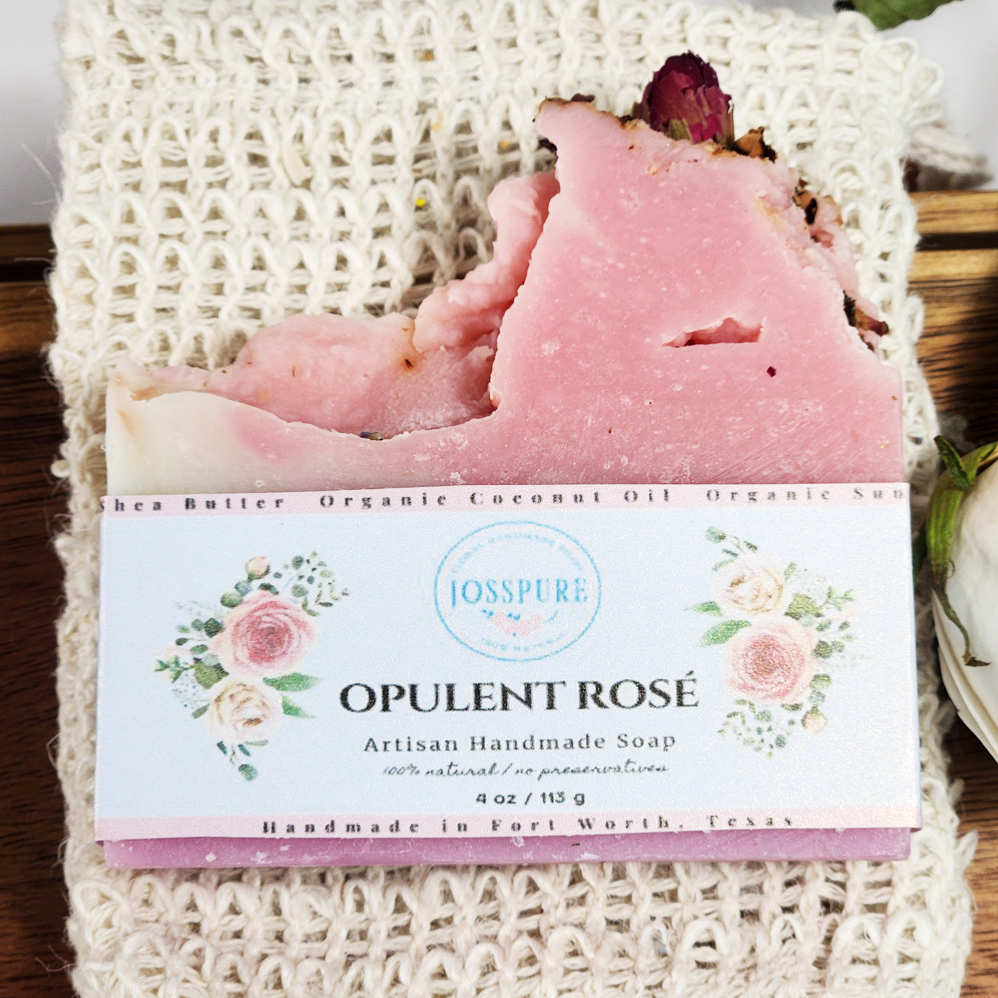 rose handmade soap