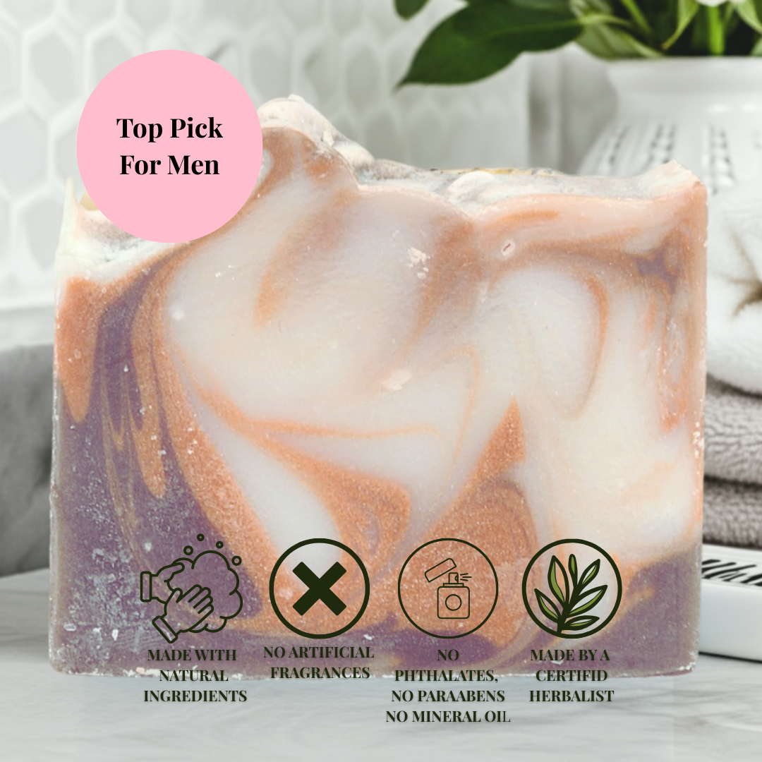 Mens Sandalwood Patchouli | Shea Butter Soap