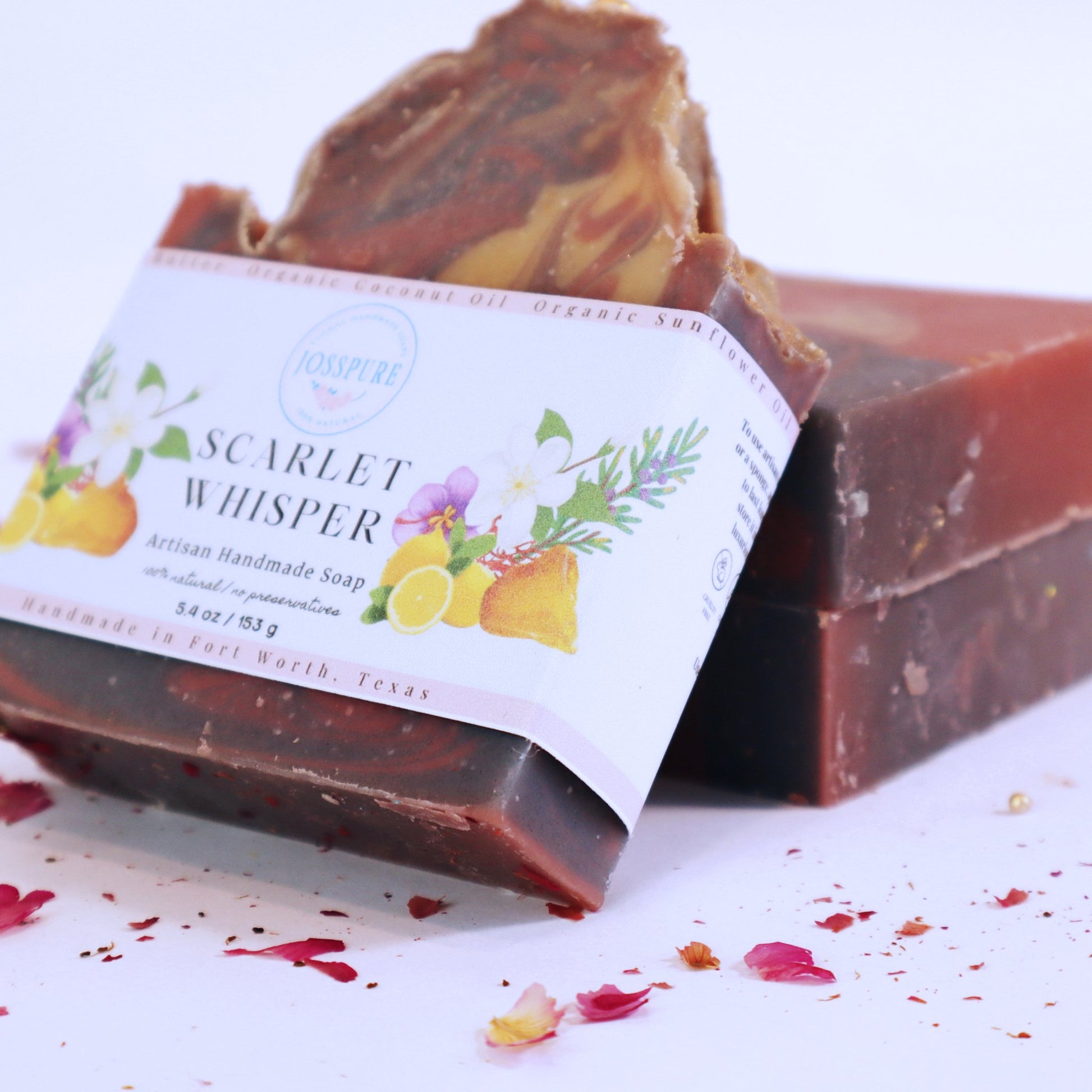 Scarlet Whisper Handmade Soap- Inspired by Baccarat Rouge-simple-JOSSPURE-JOSSPURE- Handcrafted Soap Bar