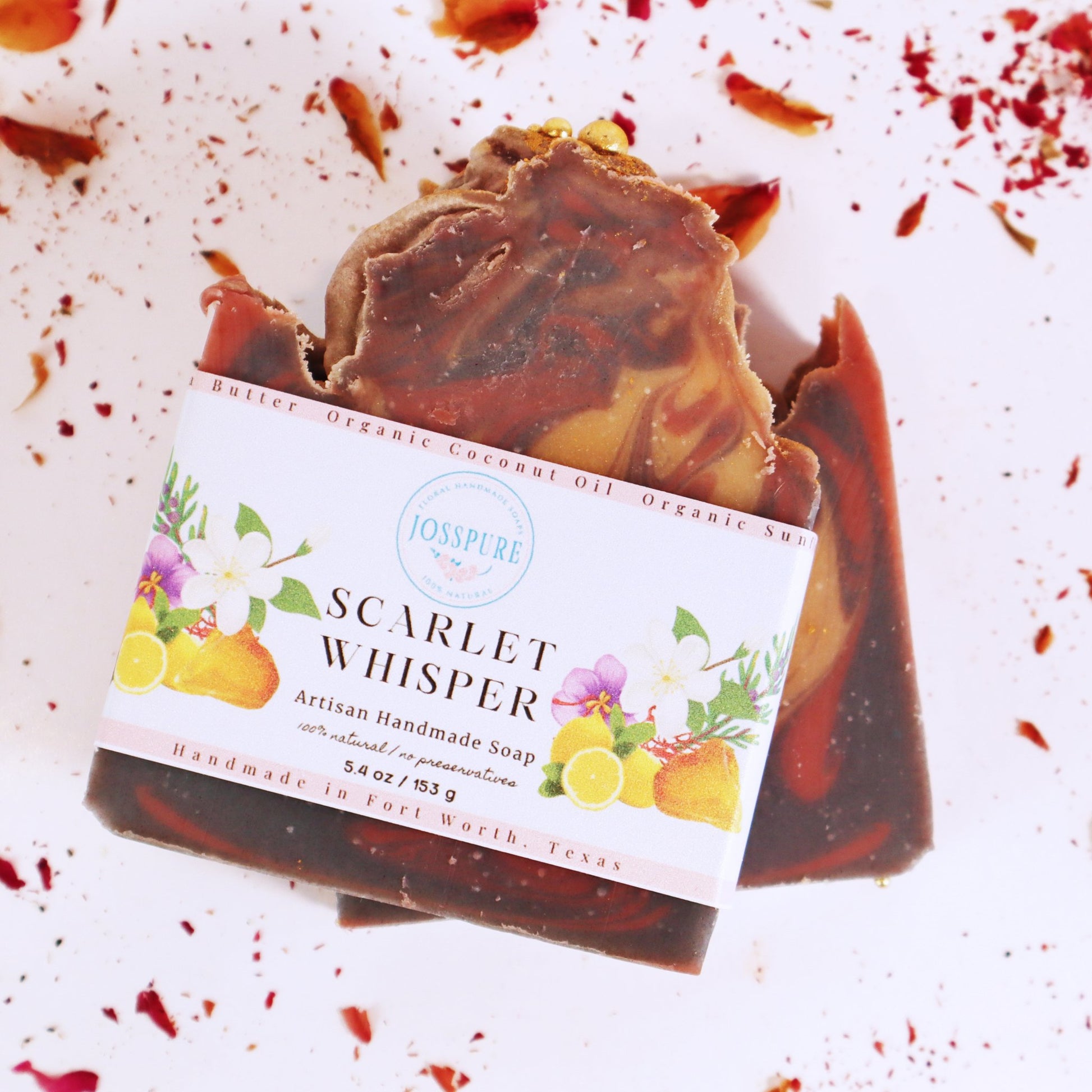 Scarlet Whisper Handmade Soap- Inspired by Baccarat Rouge-simple-JOSSPURE-JOSSPURE- Handcrafted Soap Bar