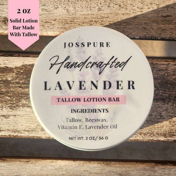 Lavender Tallow Lotion Bar | Carnivore Skincare