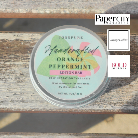 Peppermint Orange| Travel Size Mini Lotion Bar