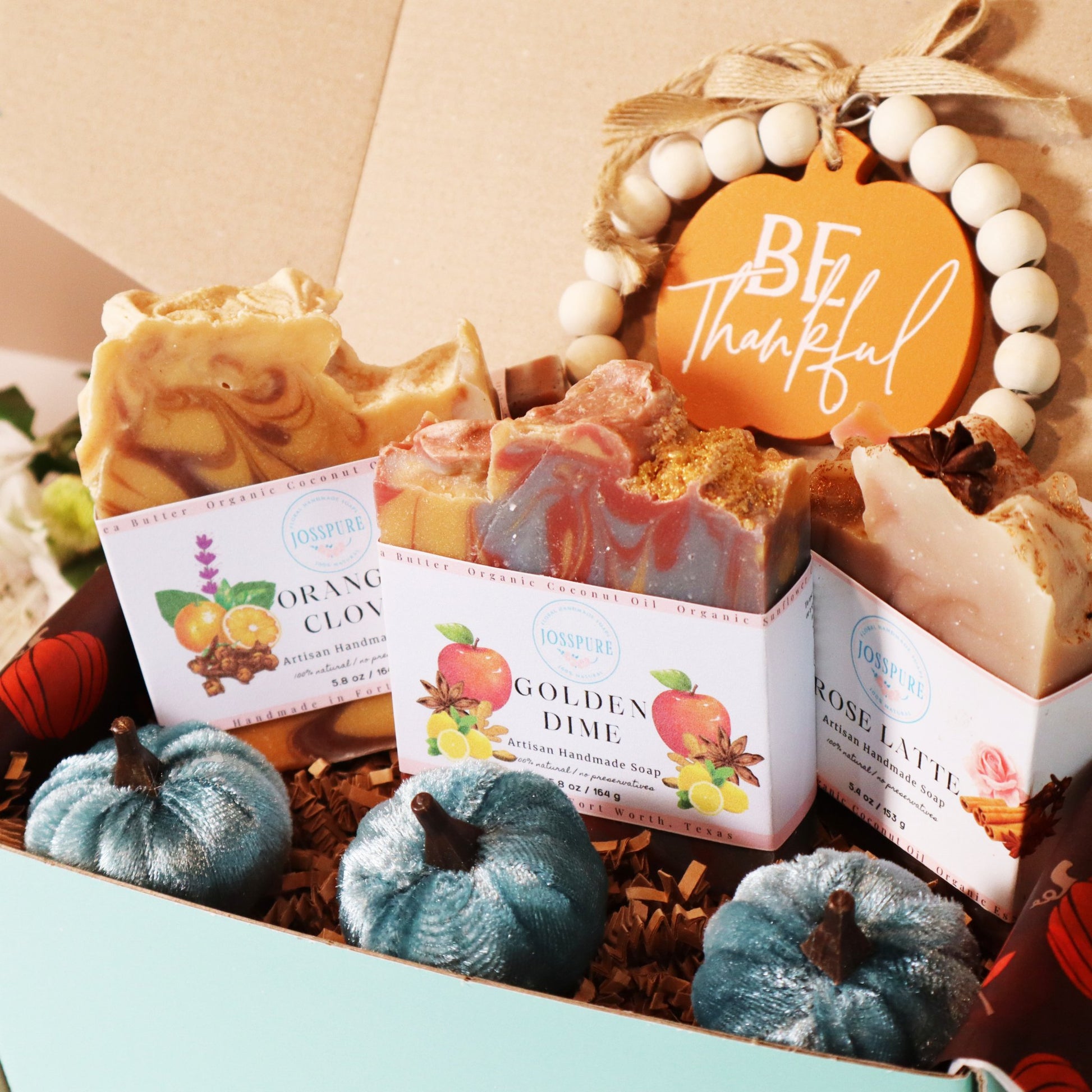 Fall Handcrafted Soaps Gift Box Set- 3 Fall Handcrafted Soaps - JOSSPURE