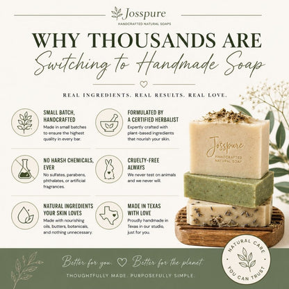 why are people switching to handmade soap graphic