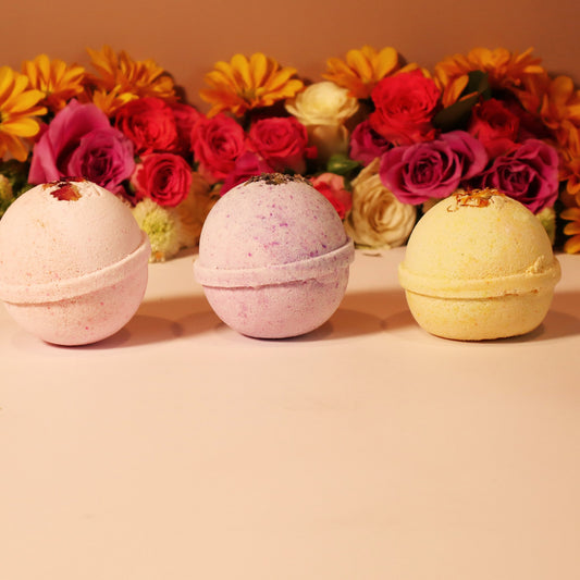 Women's Bath Bomb Gift Set Trio- Handcrafted Bath Bomb Set - JOSSPURE